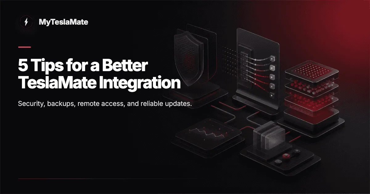 Cover for 5 Tips for a better Teslamate Integration