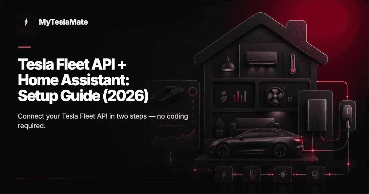 Cover for Tesla Fleet API + Home Assistant: Setup Guide (2026)