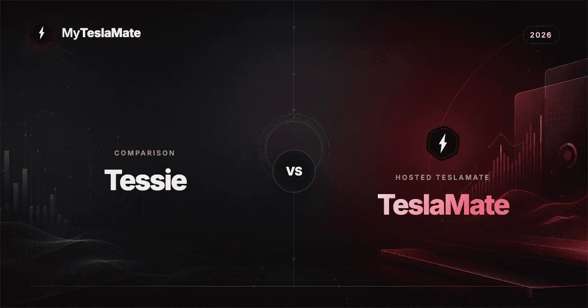 Cover for Tessie vs TeslaMate（2026）：料金・機能・Tessieの代替