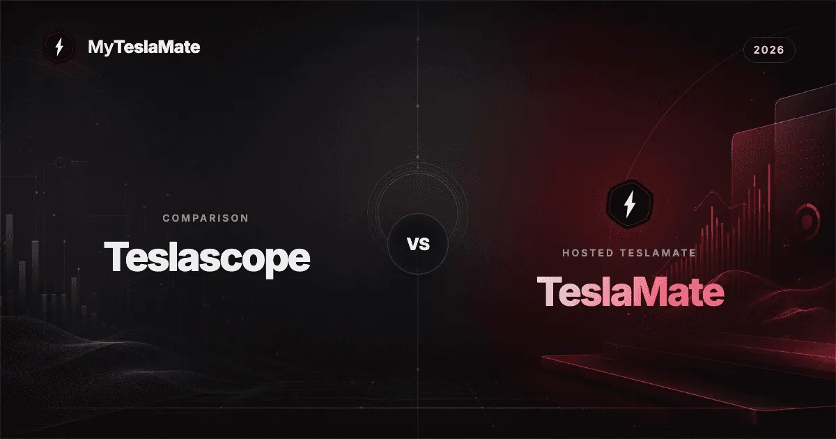 Teslascope vs TeslaMate (2026): Pricing, Free Tier & Alternative blog post